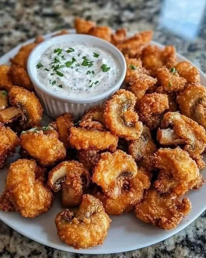 Crispy French Fried Mushrooms